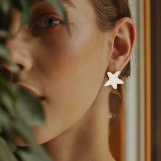 Pendientes White Ocean