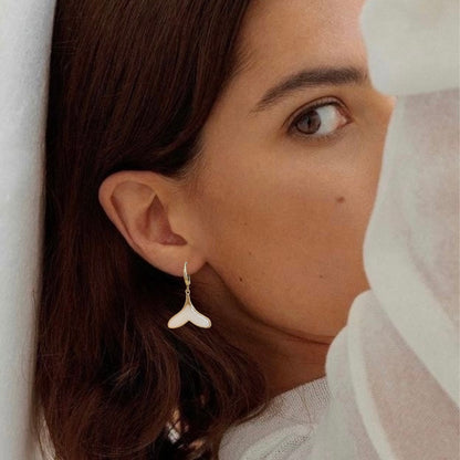 Pendientes White  Ocean